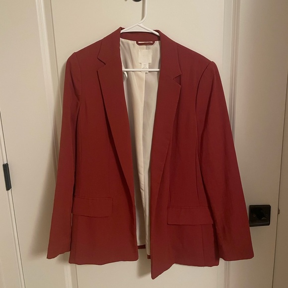 H&M Rust Red Blazer Jacket - Picture 1 of 3